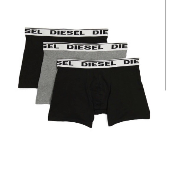 New Mens Diesel 3pk Sebastian Long Boxer Shorts Size Large - Picture 1 of 3